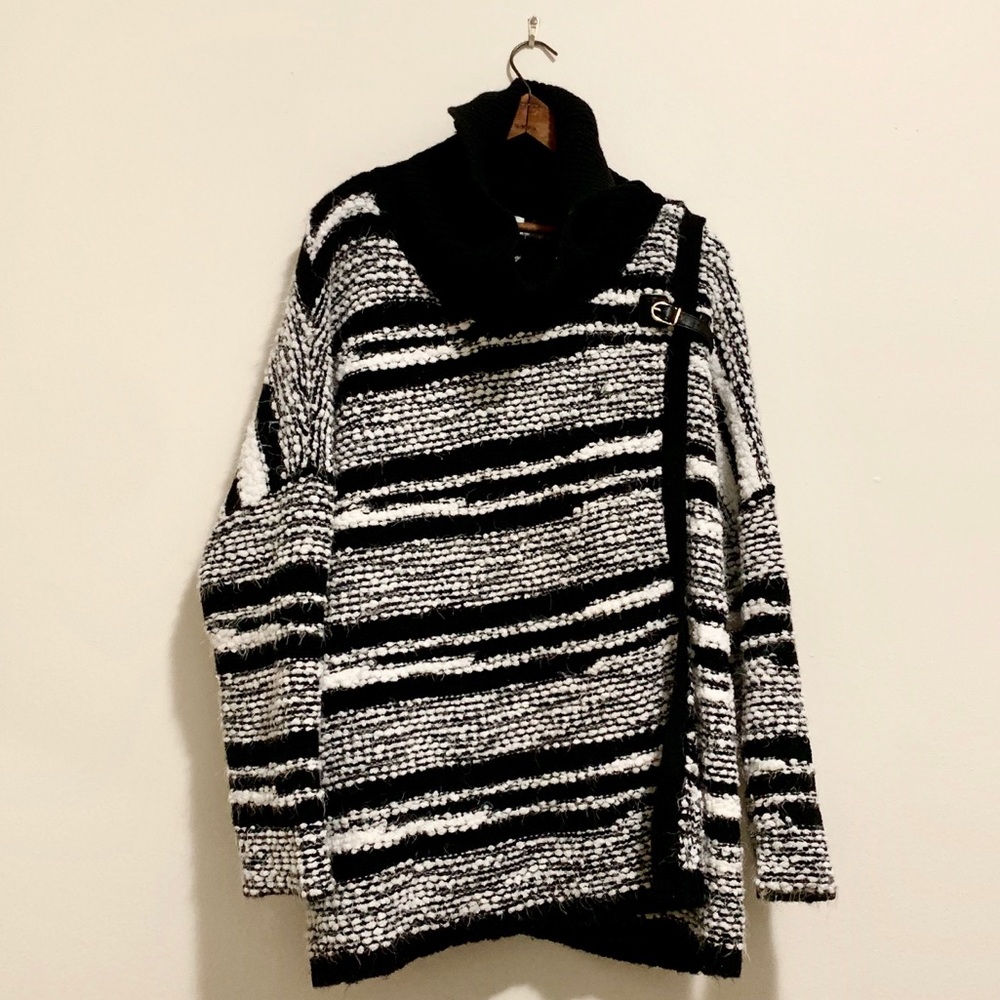 Calvin Klein Black and White Cozy Sweater